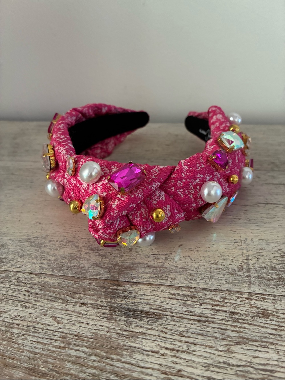 Brianna Cannon Adult Pink‎ Jeweled Headband